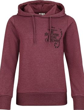 Disney Kapuzenpullover - Sally - S bis 3XL - für Damen - Größe XXL - rot meliert - EMP exklusives Merchandise! - Frauen - female