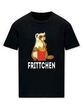 T-Shirt - Frittchen - M bis 3XL - für Männer - Größe XXL - schwarz - Männer - male