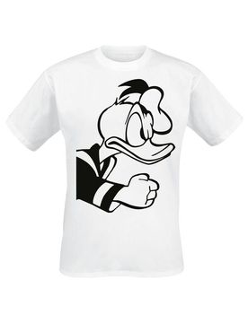 Disney T-Shirt - Angry Donald - S bis 3XL - für Männer - Größe 3XL - weiß - Lizenzierter Fanartikel - Männer - male