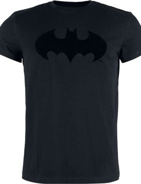 DC Comics T-Shirt - - Logo- Flock Print - S bis 3XL - für Männer - Größe XXL - schwarz - EMP exklusives Merchandise! - Männer
