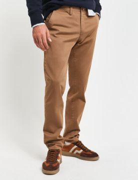 Para hombre. 1505221 Pantalón chino Slim Fit De Sarga (32/34), Casual, Algodón