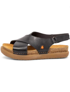 Para mujer. 11710S201003_001 Sandalias 1710S (36), Piel, Plano, 1 a 3cm, Velcro, Casual