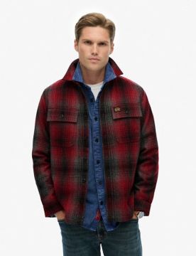 Para hombre. M4011050A Camisa Wool Miller Overshirt (L), Casual, Lana, Manga larga
