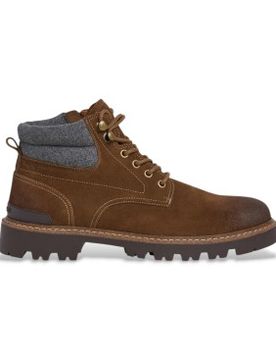 Para hombre. PMS500003 Botines de piel Ryan Earth (41), Plano, Casual