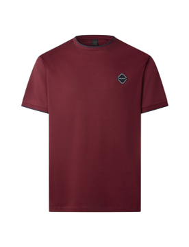 Para hombre. HM5000037 Camiseta Hs Badge (3XL), Rojo, Casual, Algodón, Manga corta
