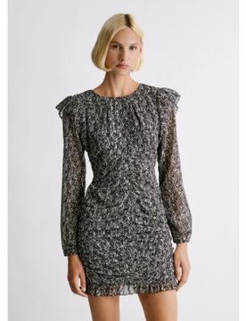 Para mujer. PL9537736 Vestido Levetta (S), Casual, Poliéster, Manga larga