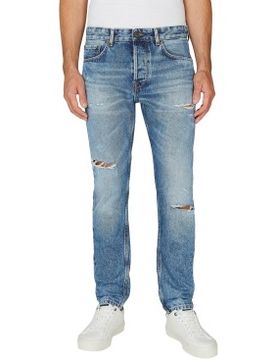 Para hombre. PM207392RI4 Jeans Tapered (34/34), Casual, Algodón, Denim, Sostenible
