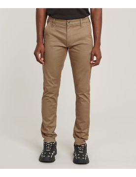Para hombre. D25179-C105-6057 Pantalón chino Skinny 3.0 (34/32), Marrón, Casual, Algodón Orgánico, Sostenible