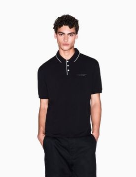 Para hombre. XM001557AF10363UC001 Polo Elástico (M), Casual, Algodón, Manga corta
