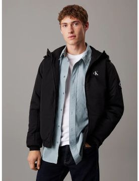 Para hombre. J30J325596 Chaqueta con capucha (M), Casual, Nylon reciclado