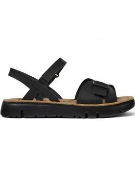 Para mujer. K200631-003 Sandalias de Piel Oruga (37), Plano, Velcro, Casual