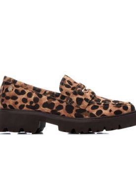 Para mujer. 16254505-LEOPARDO Zapatos de piel 162545 animalprint (37), Plano, Ninguno, Casual