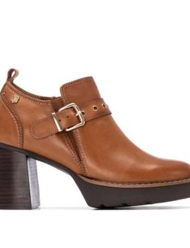 Para mujer. 16270402-CAMEL Botines de piel 162704 (38), 3 a 5cm, Cremallera, Casual