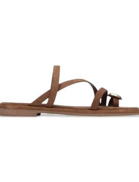 Para mujer. 16329102-CAMEL Sandalias de Piel 163291 (37), Plano, Ninguno, Casual