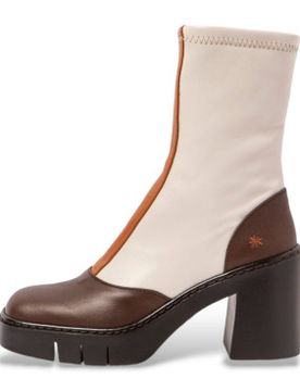 Para mujer. 1197311X8003_0MU Botines de piel 1973 (36), Beige, 8 a 10cm, Cremallera, Casual