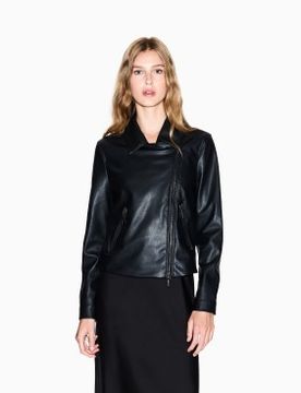 Para mujer. XW001433AF16618UC001 Chaqueta Ecopiel (XS), Casual, Poliéster