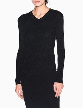 Para mujer. XW001874AF11957MC005 Jersey Slim V (S), , Casual, Clásico, Viscosa