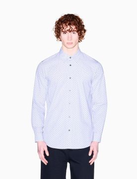 Para hombre. XM002811AF24739F0204 Camisa teñida con hilo jacquard regular (M), Casual, Algodón, Clásico, Manga la