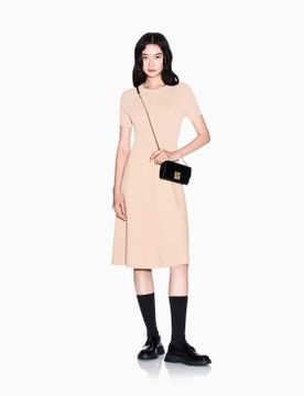 Para mujer. XW001885AF10352U6149 Vestido Silueta (S), Casual, Clásico, Viscosa, Manga corta