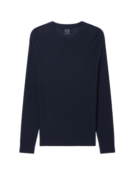 Para hombre. XM002161AF20139UB101 Jersey Crewneck (S), Blanco, Casual, Algodón, Manga larga