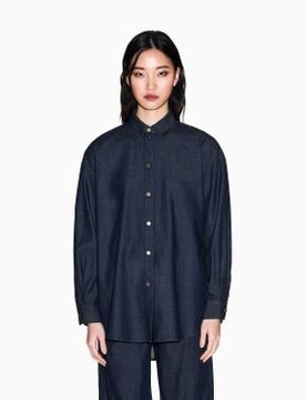 Para mujer. XW002258AF21337MB001 Camisa Relax (S), Casual, Algodón, Manga larga