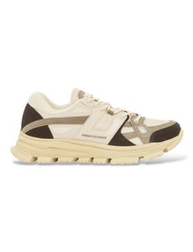 A X Armani Exchange. XM001678AF17356MZ714 Baskets premium beiges (44.5), Tissu, Lacets, Sport