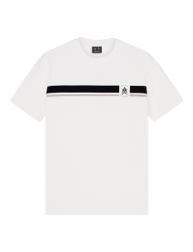 Para hombre. XM001792AF12308U0009 Camiseta Stripe (S), Casual, Algodón, Manga corta