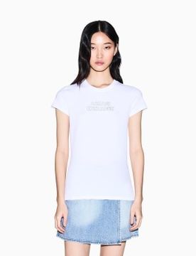 Para mujer. XW002293AF17173U0002 Camiseta Premium (S), Casual, Algodón, Manga corta
