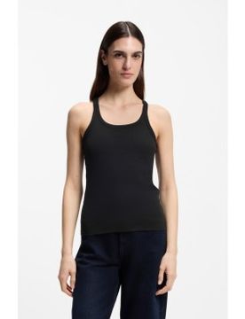 Para mujer. 50554664 Camiseta sin mangas espalda nadadora (XS), Casual, Algodón, Sin mangas / Tirantes