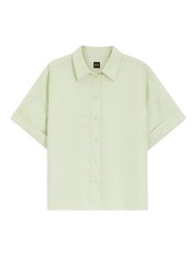 Para mujer. 50559261 Camisa Bisenas (34), Casual, Lino, Manga corta