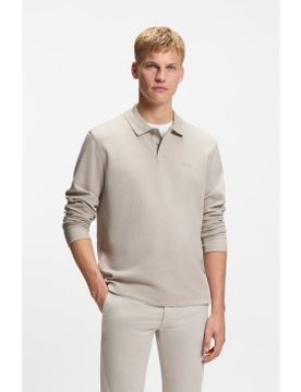 Para hombre. 50520710 Polo Estructura Rejilla (L), Casual, Algodón, Manga larga