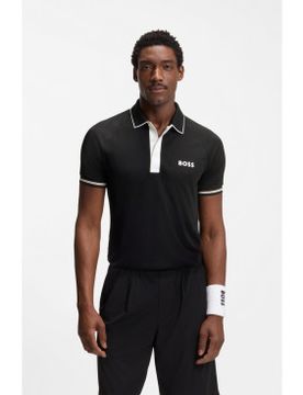 Polo Toc noir (S), Casuel, Sport, Tennis/Padel, Polyester, Manche courte