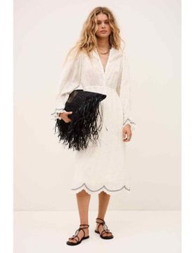 Para mujer. 1E26PRIS Vestido Prisco (32), Casual, Viscosa, Manga larga