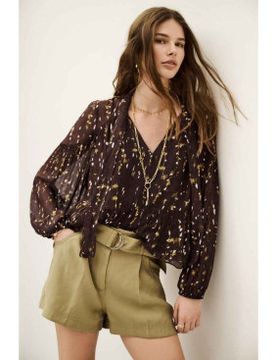 Para mujer. 1H25KAMA Blusa Kamala (34), Casual, Viscosa, Manga larga