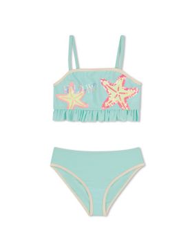 Para niña. U22157 Bikini Volantes (3Y= 94cm), Beachwear, Poliéster, Poliamida, moda infantil
