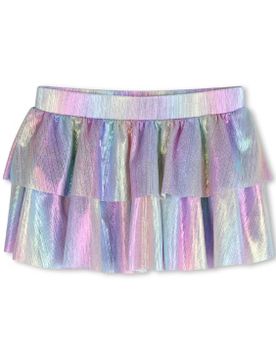 Para niña. U21968 Falda Volantes (2Y= 86cm), Casual, Poliéster, moda infantil