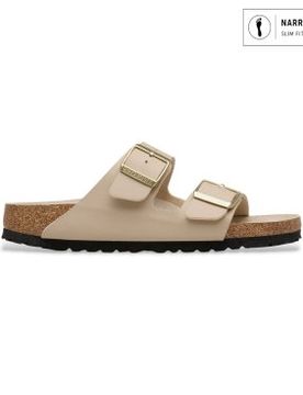 Para mujer. 1031438 Sandalias Arizona Birko-Flor (Ajuste Estrecho) (36), Beige, Plano, Ninguno, Casual