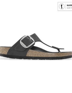 Para mujer. 1023337 Sandalias Gizeh Big Buckle (Ajuste Estrecho) (36), Plano, Ninguno, Casual