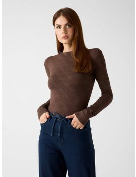 Para mujer. W5BP09K68D2 Body de logo 4G con strass (XS), Viscosa, Manga larga