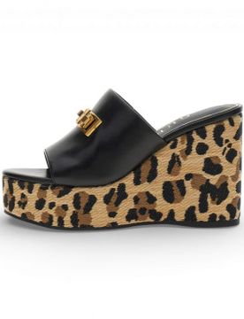 Para mujer. FLJE3VELE04 Sandalias Evenza3 (40), 5 a 8cm, Ninguno, Casual, Animal print