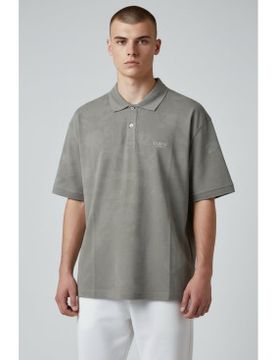 Para hombre. M6GP18K3086 Polo All Over Jacquaurd (S), Casual, Algodón, Manga corta