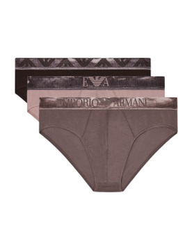 EM000258_AF18886 Set 3 Briefs Brown Fit (L), , Homewear, Coton