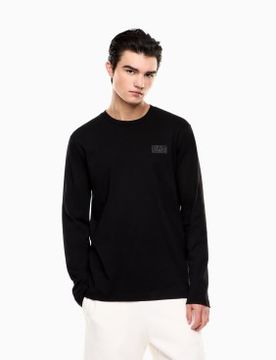 Para hombre. 7M001488_AF17789 Camiseta de algodón Logo Series (M), Casual, Manga larga