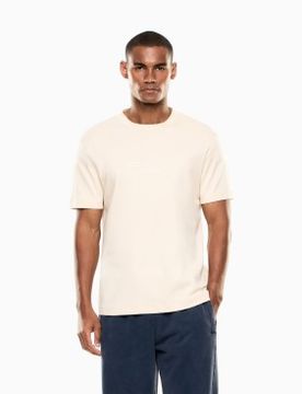 Para hombre. 7M001498_AF10441 Camiseta de punto de algodón Logo Series (L), Casual, Manga corta