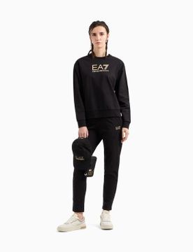 Para mujer. 7W000115_AF13135 Chándal de algodón elástico con cuello redondo (L), Casual, Deportivo, Manga larga