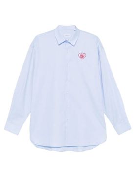 Para hombre. SHS2501 Camisa Heart (L), Casual, Algodón, Manga larga