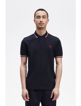 Para hombre. M3600 Polo Twin Tipped (S), Casual, Algodón, Manga corta