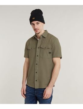 Para hombre. D19751-D454-B681 Camisa Marine Slim (XS), Casual, Algodón, Manga corta