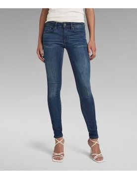 Para mujer. D05281-6553-89 Jeans Midge Zip Mid-Waist Skinny (22/32), Casual, Algodón, Denim