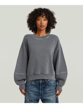 Para mujer. D26361-D993-B810 Sudadera Overdyed (XS), Casual, Algodón, Manga larga